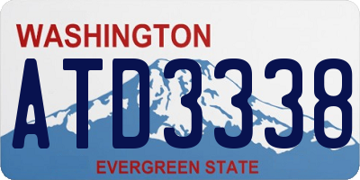 WA license plate ATD3338