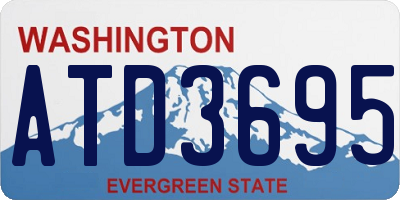 WA license plate ATD3695