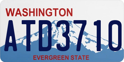 WA license plate ATD3710