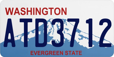 WA license plate ATD3712