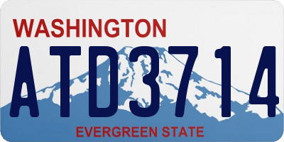WA license plate ATD3714