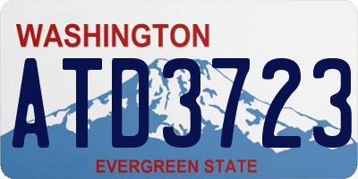 WA license plate ATD3723