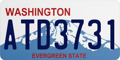 WA license plate ATD3731