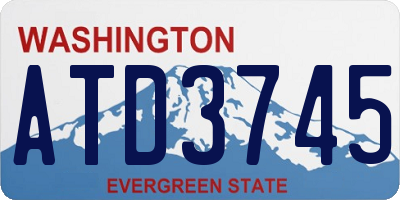 WA license plate ATD3745