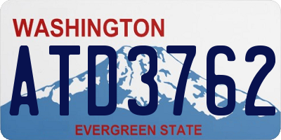 WA license plate ATD3762