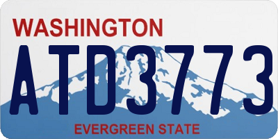 WA license plate ATD3773