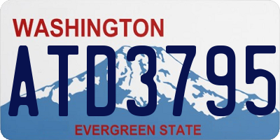 WA license plate ATD3795