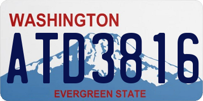 WA license plate ATD3816