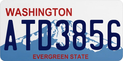 WA license plate ATD3856