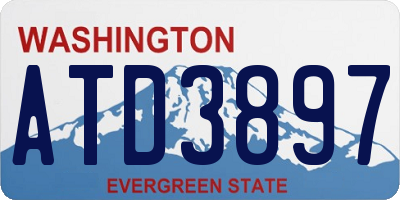 WA license plate ATD3897