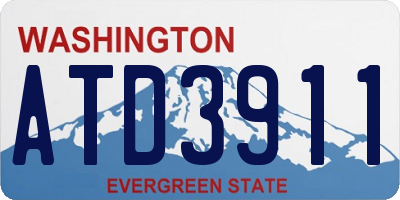 WA license plate ATD3911