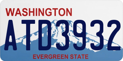WA license plate ATD3932