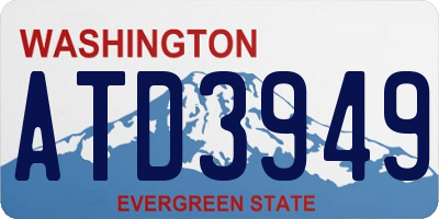 WA license plate ATD3949