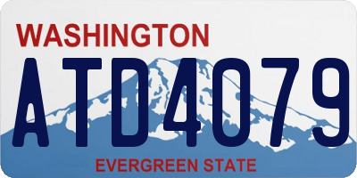 WA license plate ATD4079