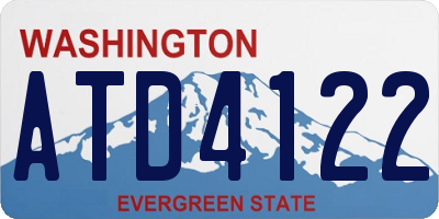 WA license plate ATD4122
