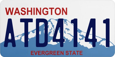 WA license plate ATD4141