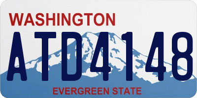 WA license plate ATD4148