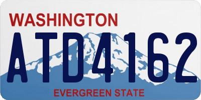 WA license plate ATD4162