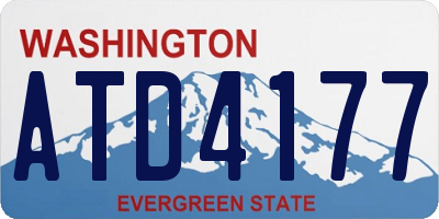 WA license plate ATD4177
