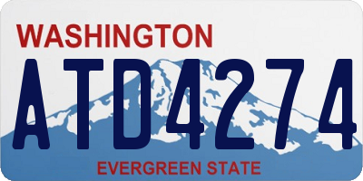 WA license plate ATD4274