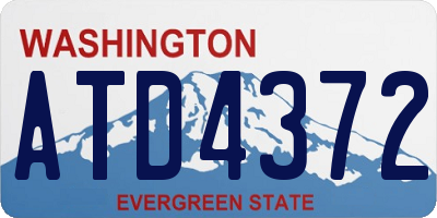 WA license plate ATD4372