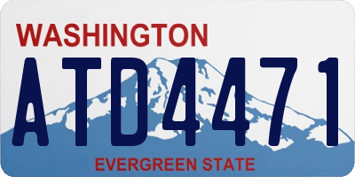 WA license plate ATD4471