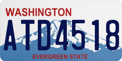 WA license plate ATD4518