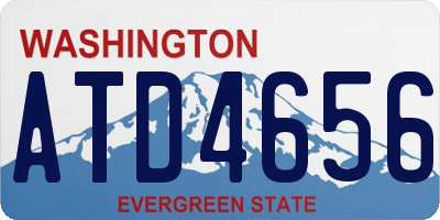 WA license plate ATD4656