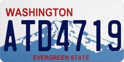 WA license plate ATD4719