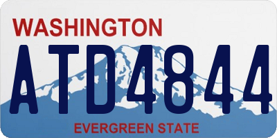 WA license plate ATD4844