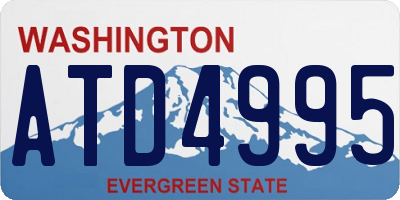 WA license plate ATD4995