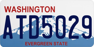WA license plate ATD5029