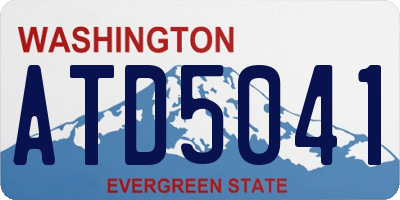 WA license plate ATD5041