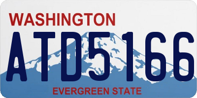 WA license plate ATD5166