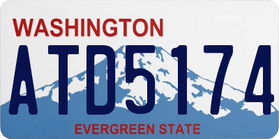WA license plate ATD5174