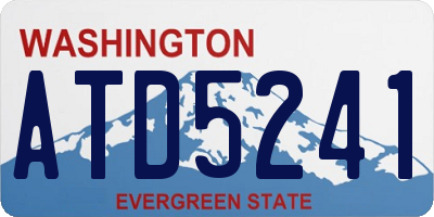 WA license plate ATD5241