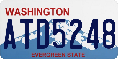 WA license plate ATD5248