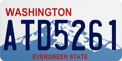 WA license plate ATD5261