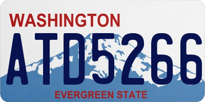 WA license plate ATD5266