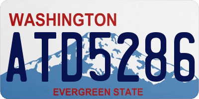 WA license plate ATD5286
