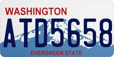 WA license plate ATD5658