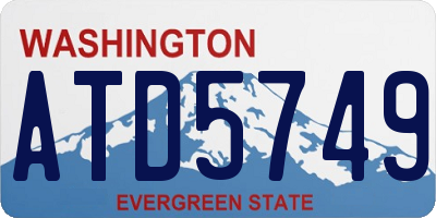 WA license plate ATD5749