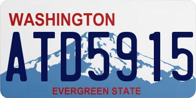 WA license plate ATD5915