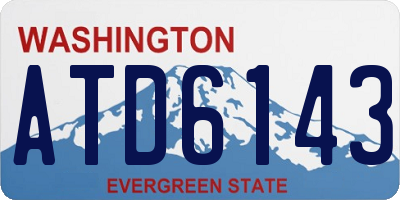 WA license plate ATD6143