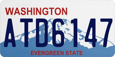 WA license plate ATD6147