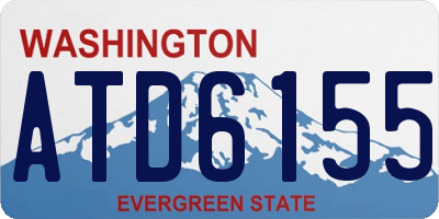 WA license plate ATD6155