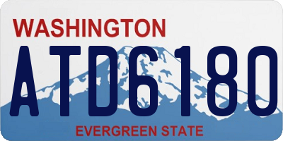 WA license plate ATD6180