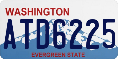 WA license plate ATD6225