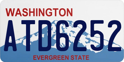 WA license plate ATD6252