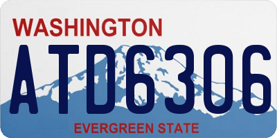 WA license plate ATD6306